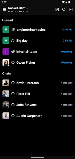 Rocket.Chat - عکس برنامه موبایلی اندروید