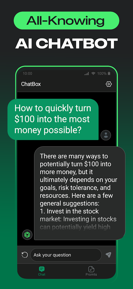 برنامه ChatBox: AI Chat Bot Assistant - دانلود | بازار