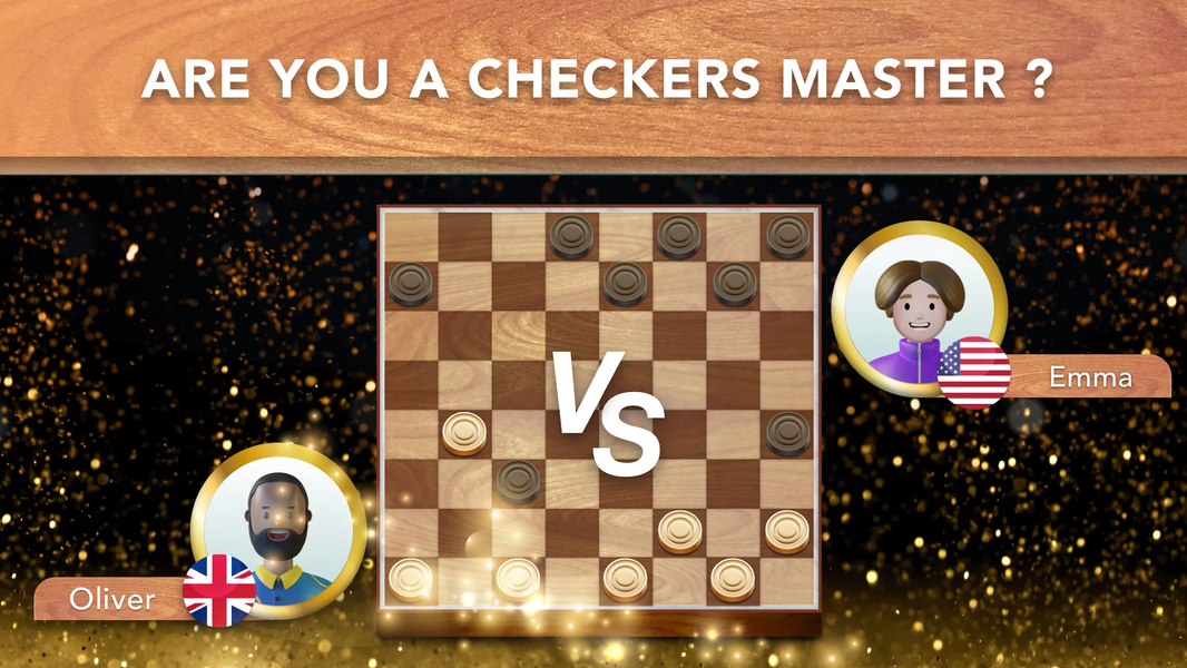 Checkers Online & Offline Game - Gameplay image of android game