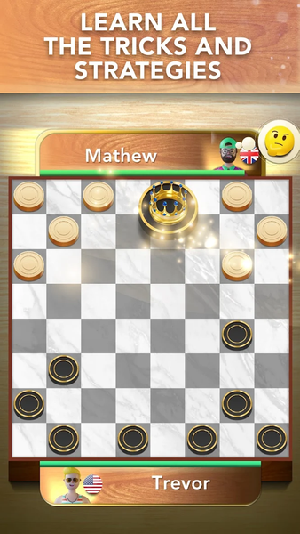 Checkers Online & Offline Game - Gameplay image of android game