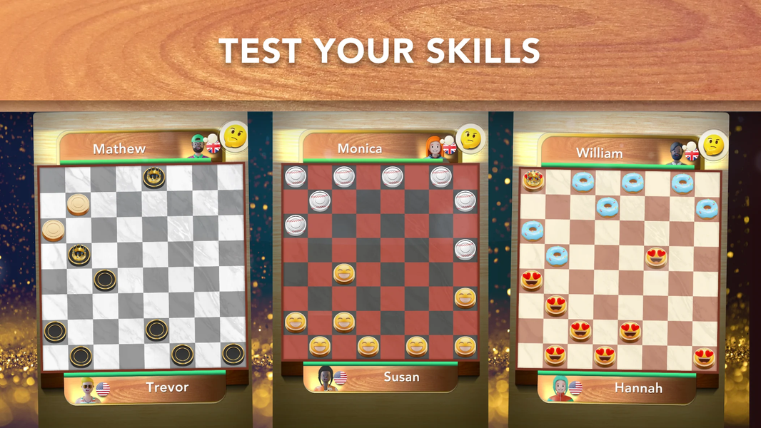 Checkers Online & Offline Game - Gameplay image of android game