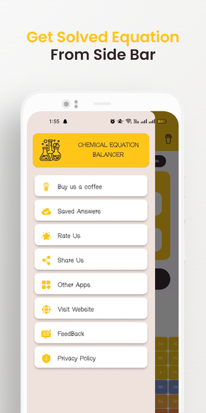 Chemical Equation Balancer App - عکس برنامه موبایلی اندروید