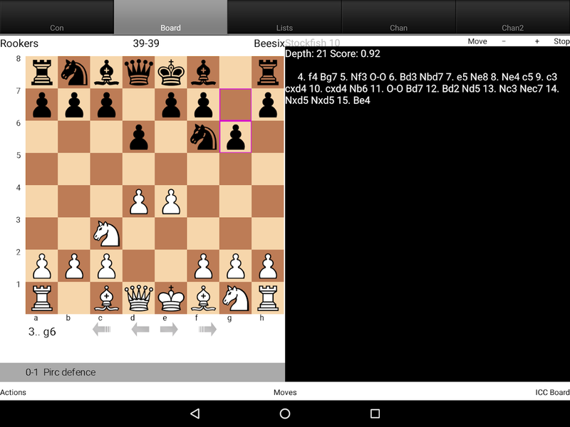 Lantern Chess an ICC Interface - Gameplay image of android game