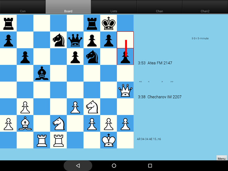 Lantern Chess an ICC Interface - Gameplay image of android game