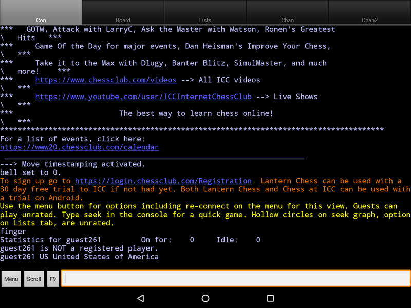 Lantern Chess an ICC Interface - Gameplay image of android game
