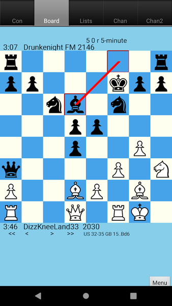 Lantern Chess an ICC Interface - Gameplay image of android game