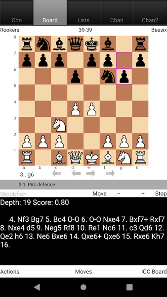 Lantern Chess an ICC Interface - Gameplay image of android game