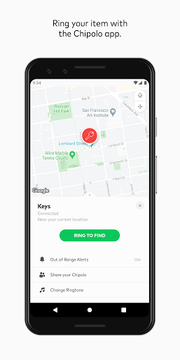 Chipolo - Image screenshot of android app