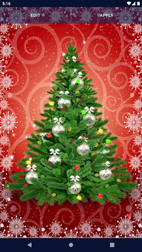 Christmas Tree Light Wallpaper - Image screenshot of android app