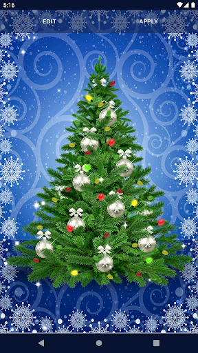 Christmas Tree Light Wallpaper - Image screenshot of android app