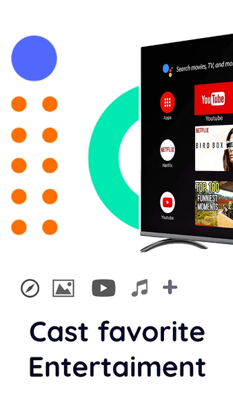 Cast to Chromecast - Screen mirroring & TV Cast - عکس برنامه موبایلی اندروید