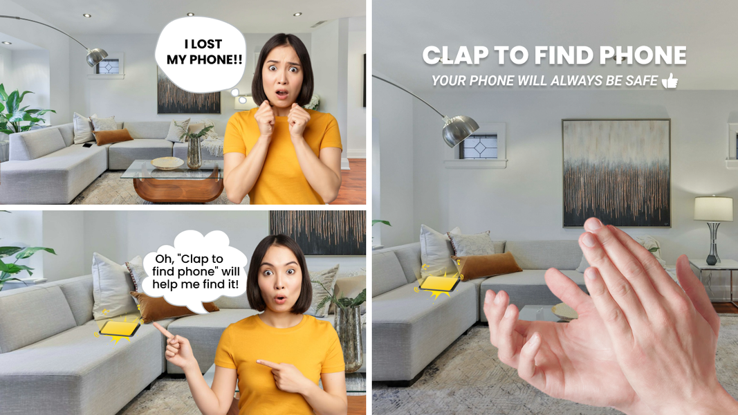 Clap to Find My Phone - عکس برنامه موبایلی اندروید