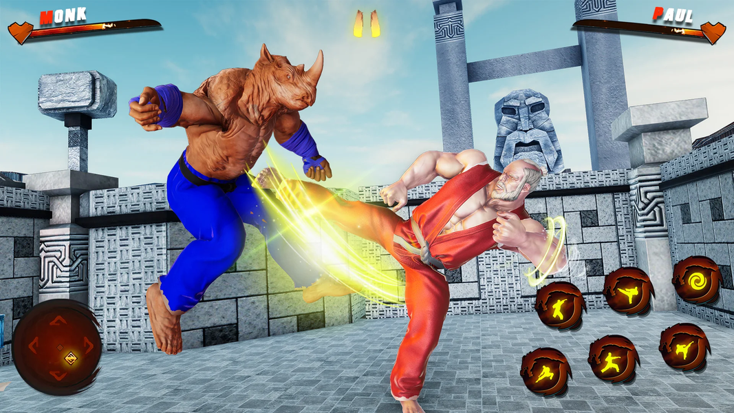 Karate Kung Fu Fighting Games - Gameplay image of android game