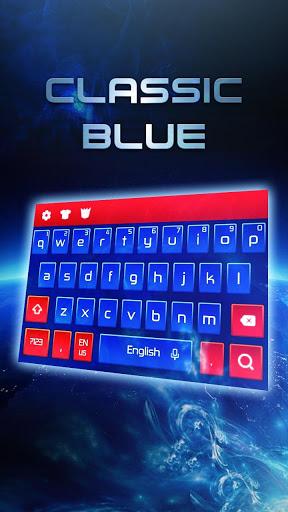 Classic Blue Keyboard - Image screenshot of android app