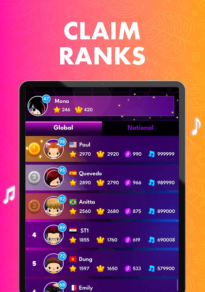 Piano Music Beat ۵: Song Game - عکس بازی موبایلی اندروید