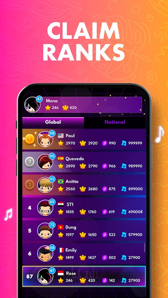 Piano Music Beat ۵: Song Game - عکس بازی موبایلی اندروید