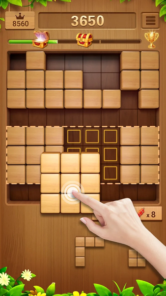 Wood Puzzle Block Blast - Gameplay image of android game