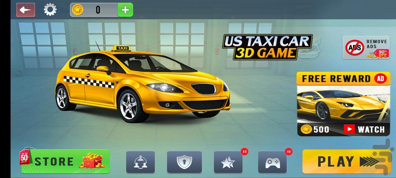 تاکسی بازی شبیه ساز 2024 - Taxi Sim - Gameplay image of android game