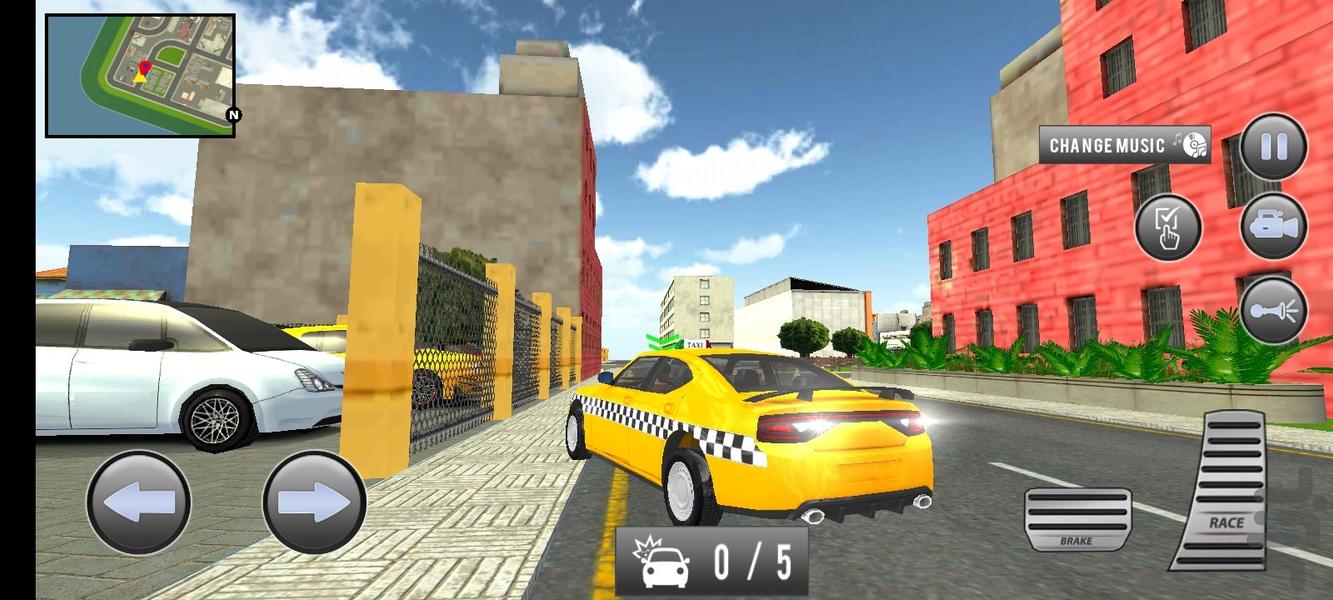 تاکسی بازی شبیه ساز 2024 - Taxi Sim - Gameplay image of android game