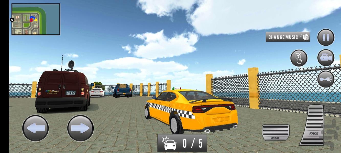 تاکسی بازی شبیه ساز 2024 - Taxi Sim - Gameplay image of android game