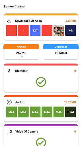 Lemon Cleaner - clear cache & optimize - عکس برنامه موبایلی اندروید