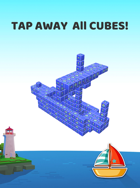Take Away - Tap 3D Blocks Out - Gameplay image of android game