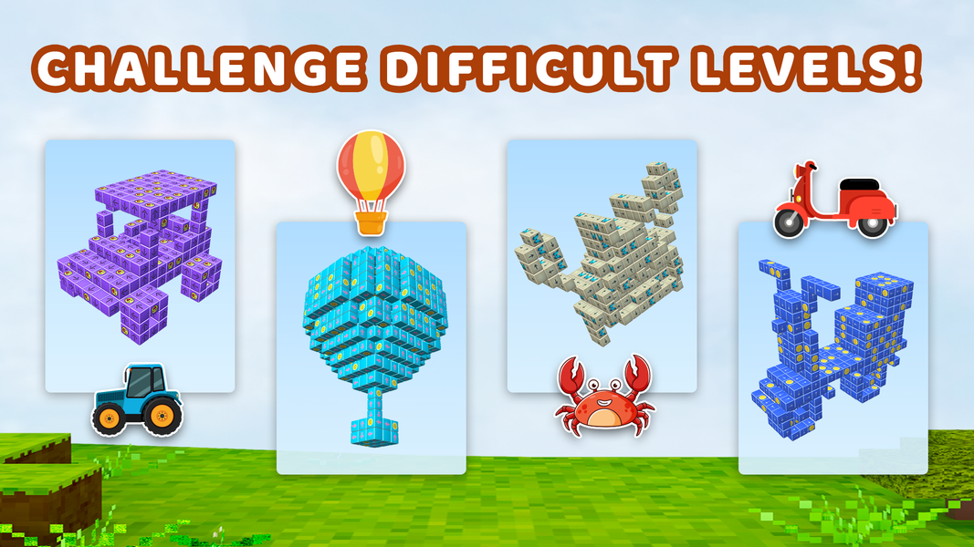 Take Away - Tap 3D Blocks Out - Gameplay image of android game