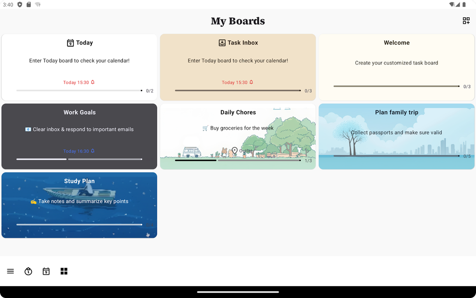 Clear Todo: Boards & Calendar - عکس برنامه موبایلی اندروید
