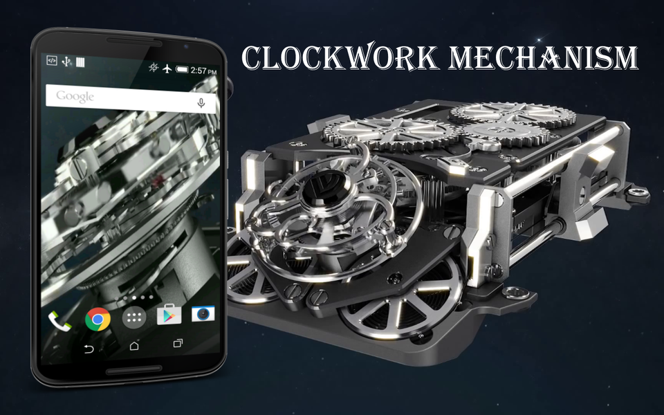 Clock Mechanism Live Wallpaper - Image screenshot of android app