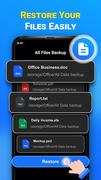 Cloud Backup and Restore - عکس برنامه موبایلی اندروید