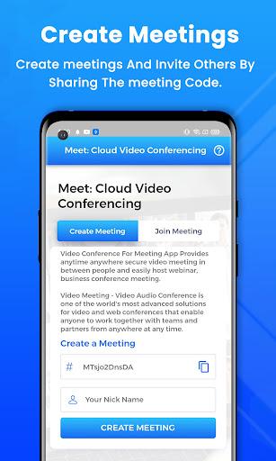 Meet: Cloud Video Conferencing - عکس برنامه موبایلی اندروید