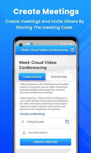 Meet: Cloud Video Conferencing - Image screenshot of android app