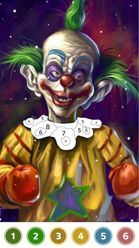 Clown Coloring Book Color Game - عکس برنامه موبایلی اندروید