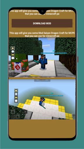 Mod Saiyan Dragon Craft for Mcpe - Image screenshot of android app