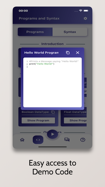 Learn Python - OnePercent - عکس برنامه موبایلی اندروید