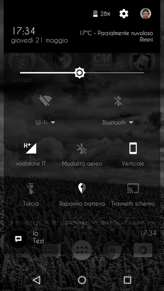 Transparent Black - CM13 Theme - عکس برنامه موبایلی اندروید