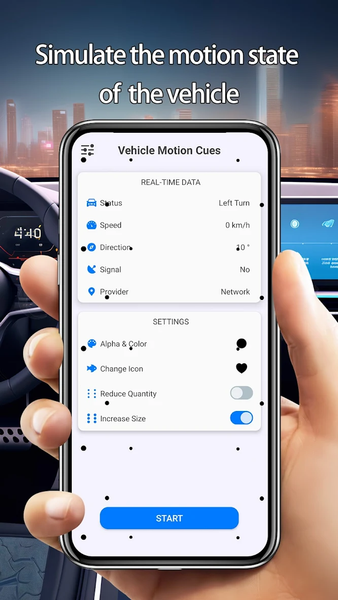 Vehicle Motion Cues - عکس برنامه موبایلی اندروید