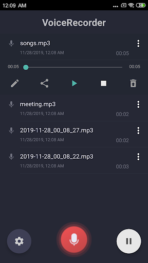 Voice Recorder - Smart Audio Recorder - Image screenshot of android app
