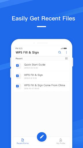 WPS PDF Fill & Sign - Fill & Sign on PDF - Image screenshot of android app