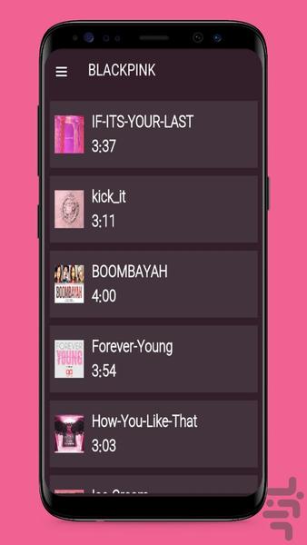 آهنگ های blackpink بلک پینک - Image screenshot of android app