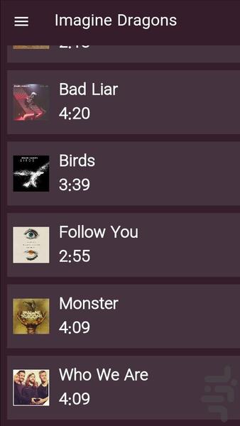 imagine dragons songs - Image screenshot of android app