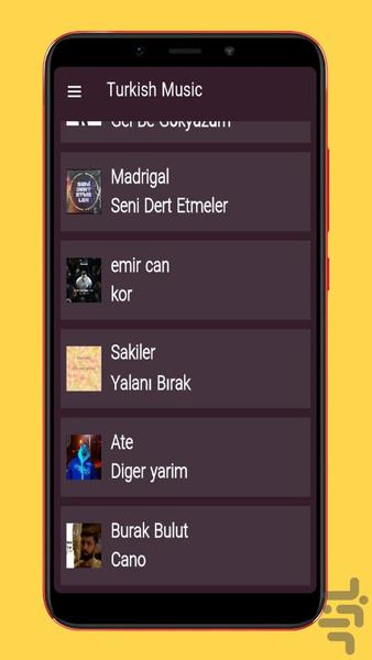 turkish songs - Image screenshot of android app