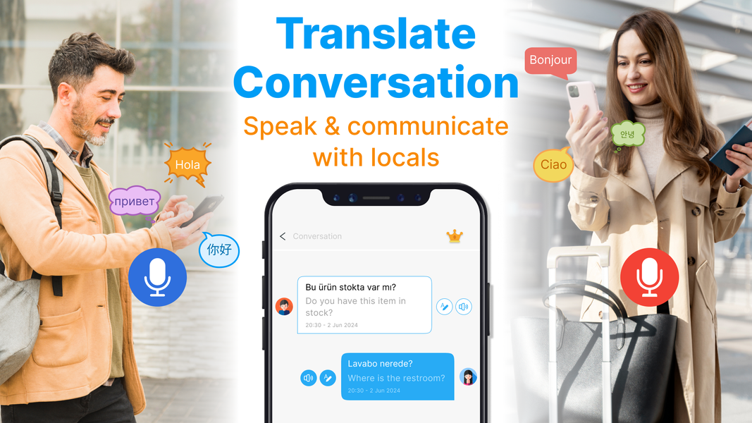 Translate App - AI Translator - عکس برنامه موبایلی اندروید