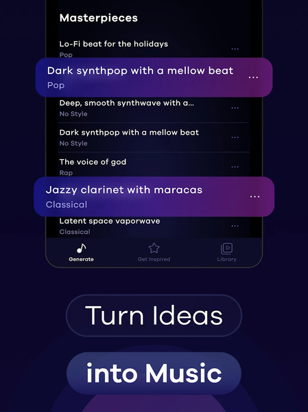 Melodia - AI Song Generator - عکس برنامه موبایلی اندروید