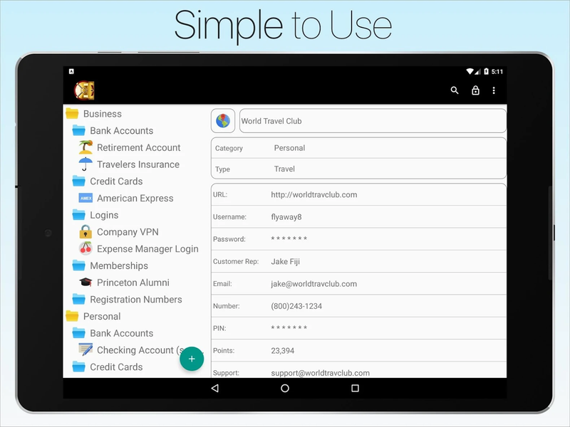 Password Manager Data Vault + - عکس برنامه موبایلی اندروید
