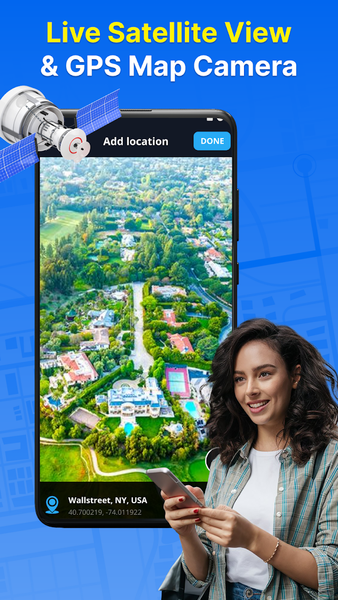 Live Satellite View, GPS Map - عکس برنامه موبایلی اندروید