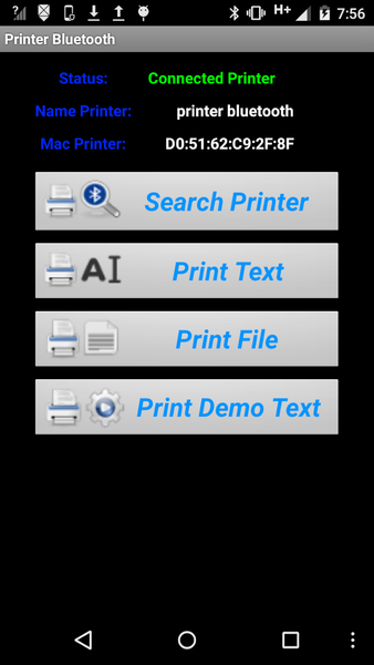 Printer Bluetooth - عکس برنامه موبایلی اندروید