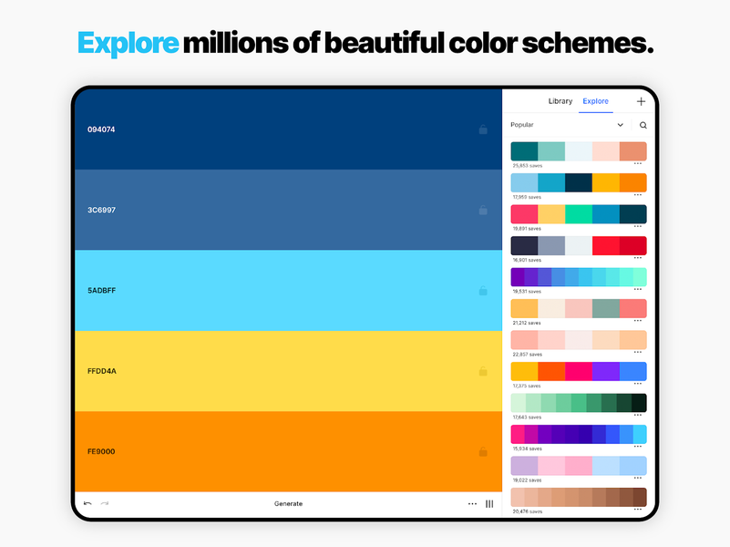 Coolors - عکس برنامه موبایلی اندروید