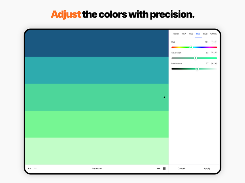 Coolors - عکس برنامه موبایلی اندروید