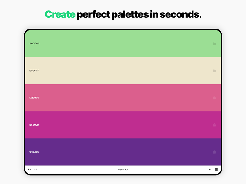 Coolors - عکس برنامه موبایلی اندروید